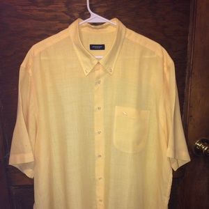 Burberry Brit Yellow Men  Linen Flax Shirt